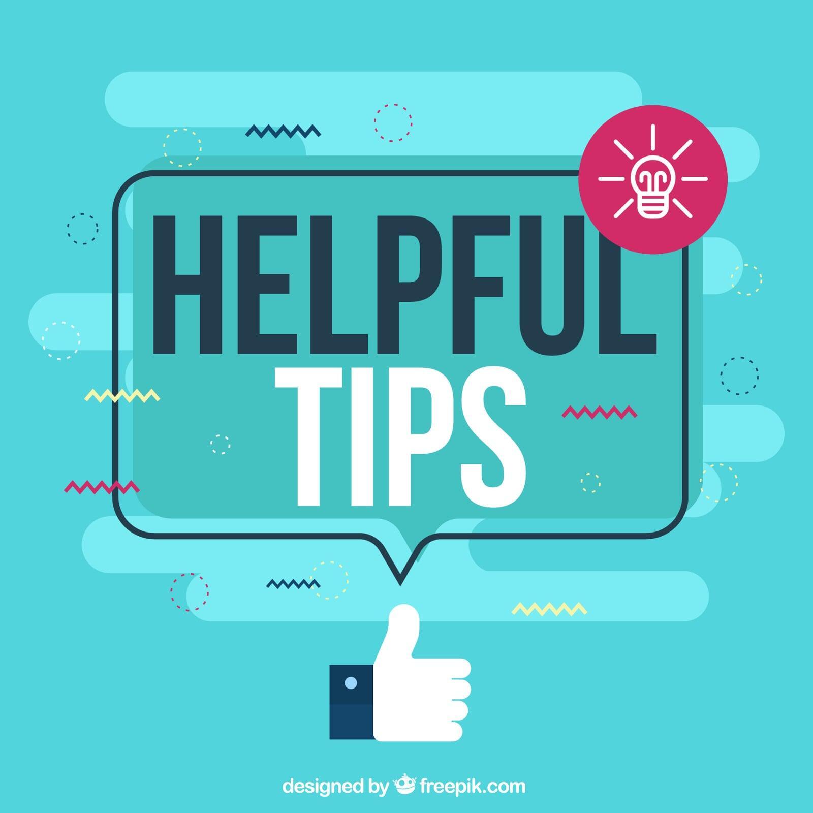 helpful tips  for  orders  