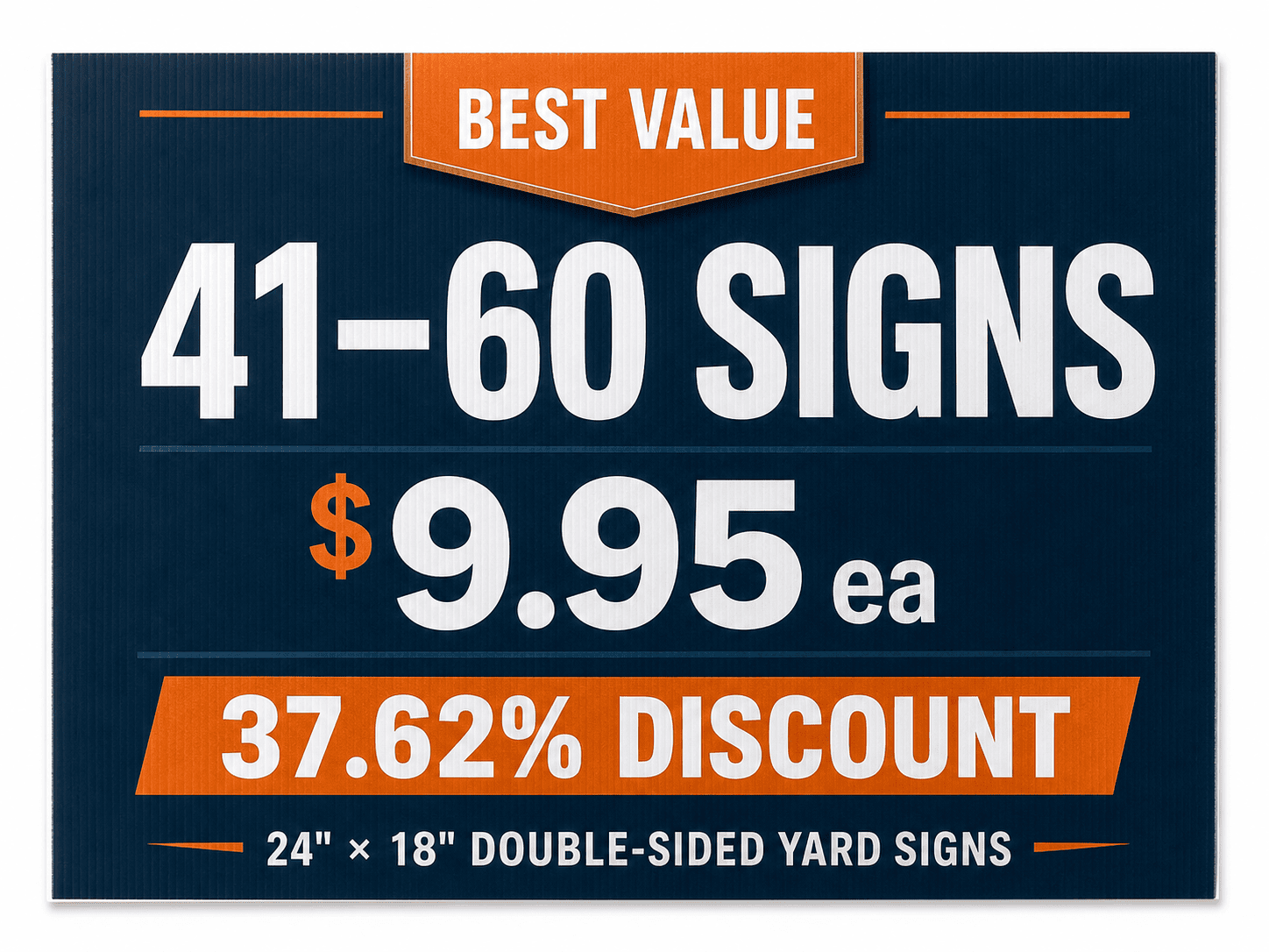 Best Value Yard Sign Pricing Option