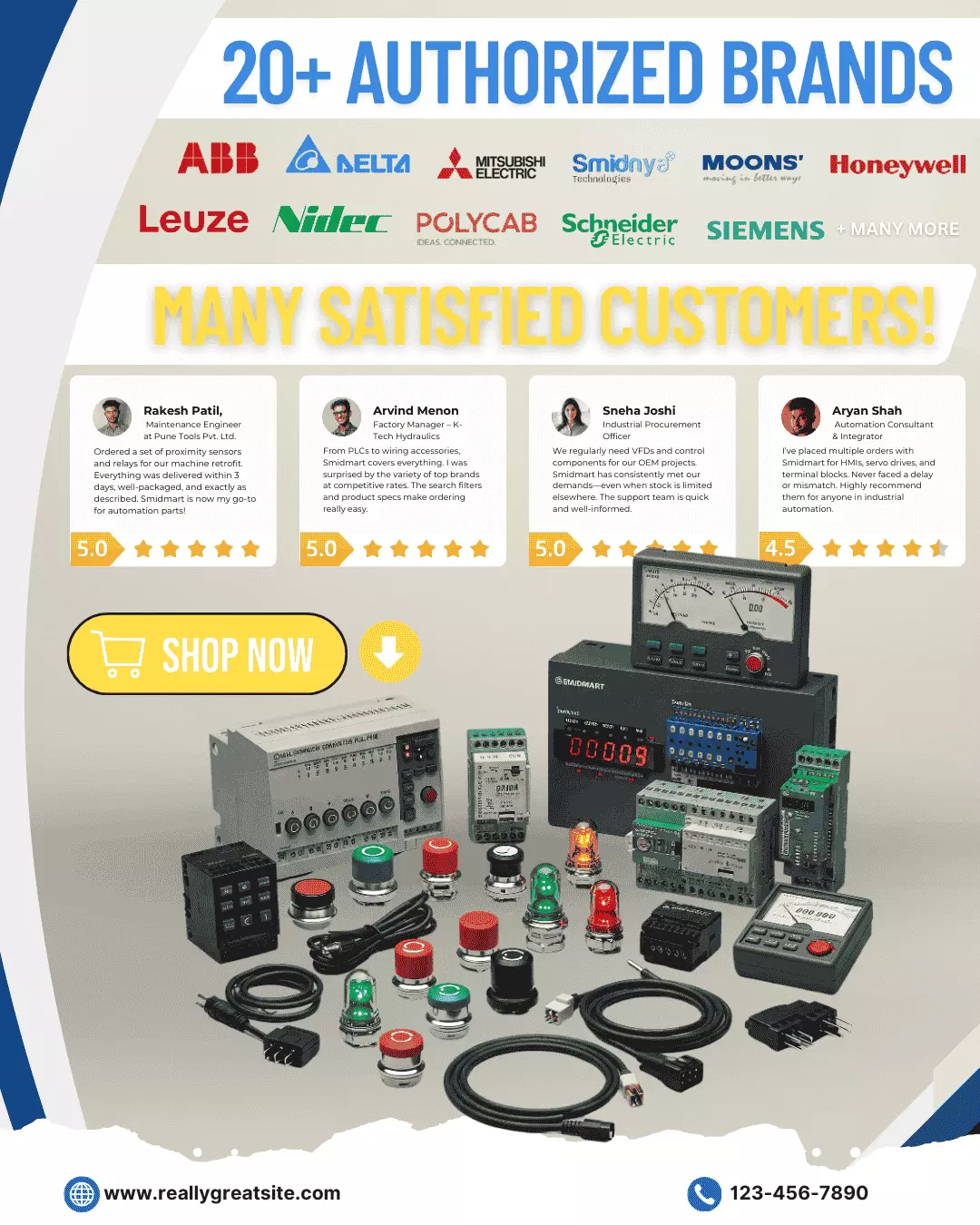 20 Authorized Industrial Brands with Trusted and Satisfied Customers at smidmart 20 Authorized Industrial Brands with Trusted and Satisfied Customers at smidmart