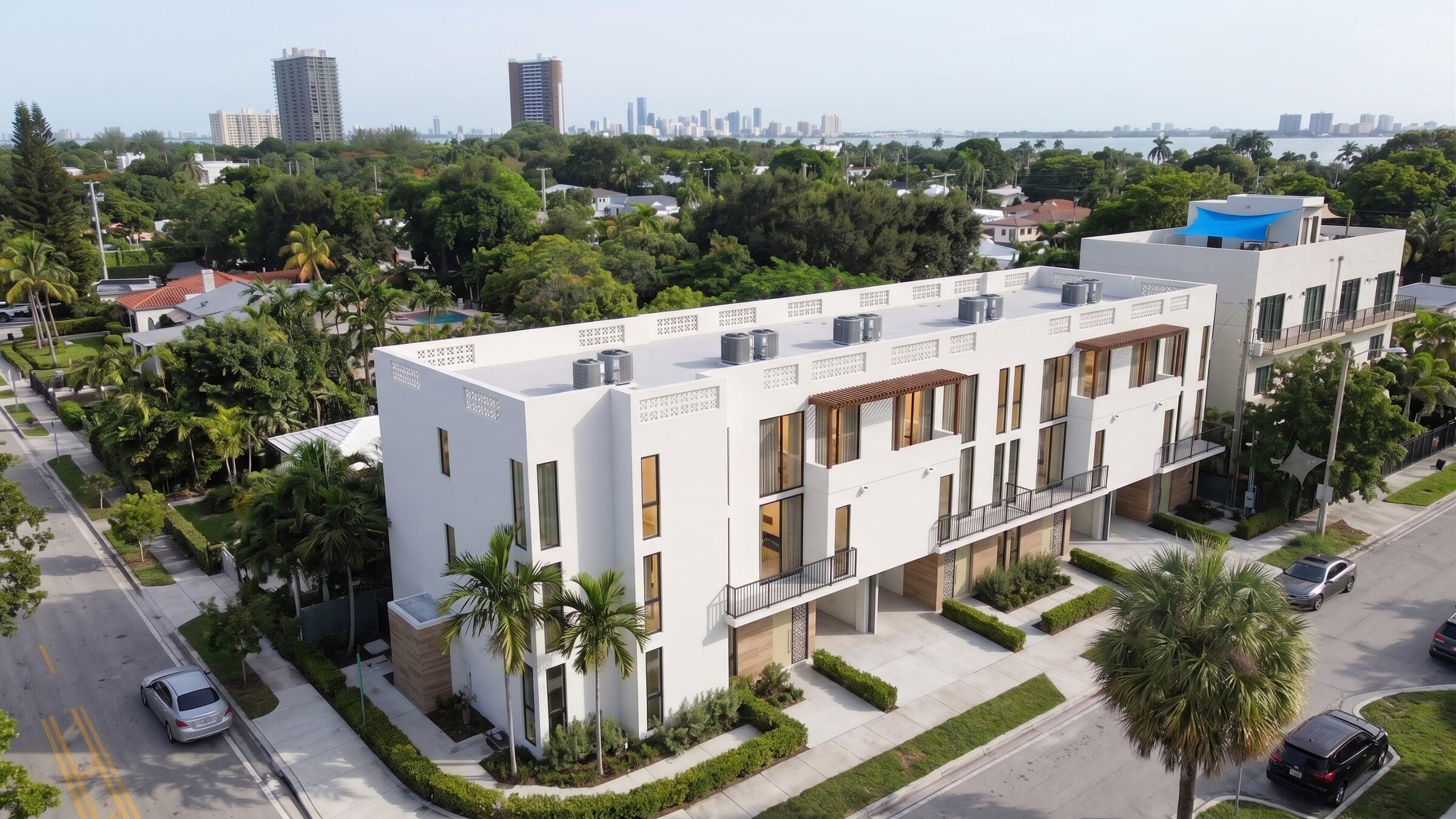 Completed aerial view