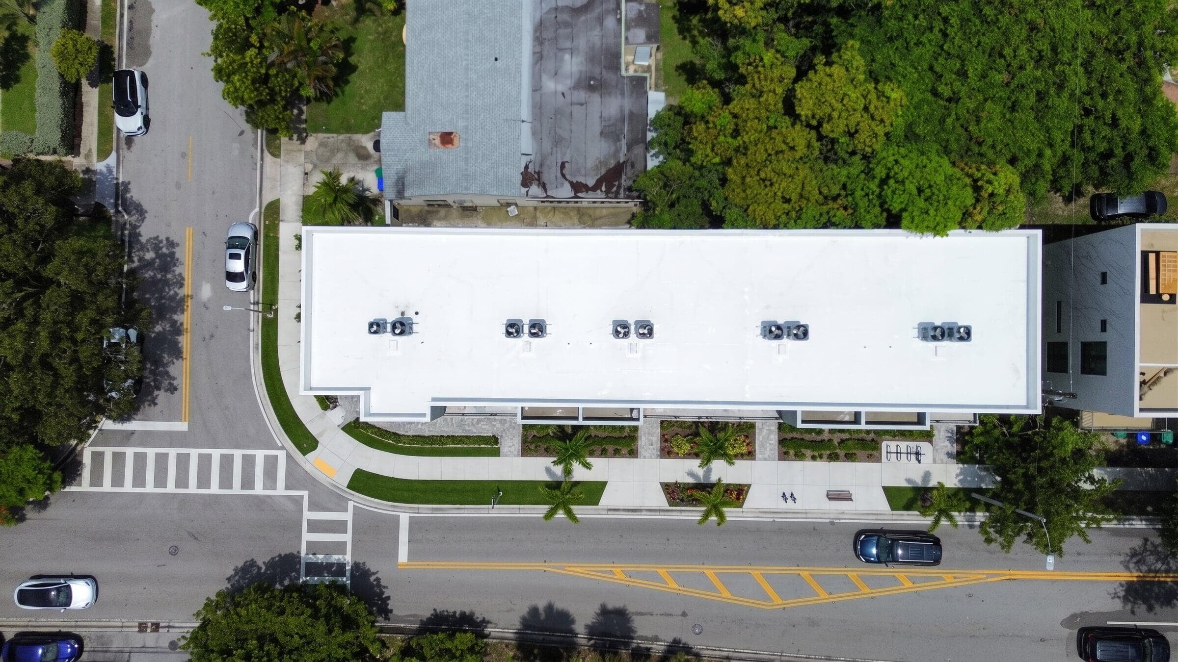Completed roof view
