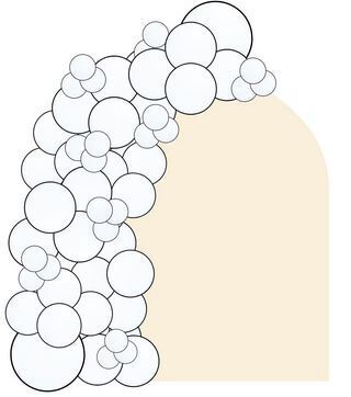 Balloon arch backdrop for party Balloon arch backdrop for party