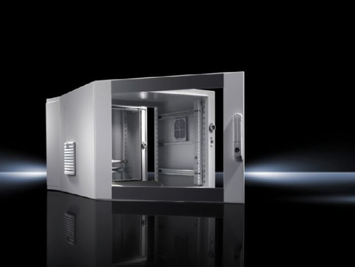 Cajas murales EL, 3 piezas premontadas con guías perfil, variables en profundidad