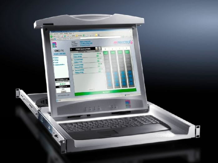 Unidad monitor-teclado con pantalla TFT de 17" y conector VGA/DVI Unidad monitor-teclado con pantalla TFT de 17" y conector VGA/DVI