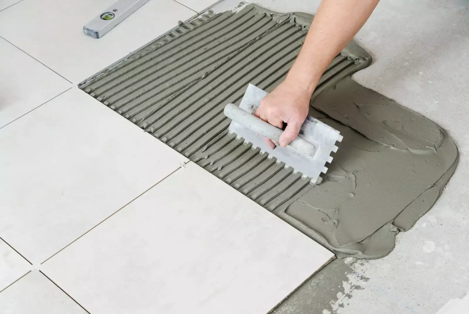 Professional tile laying