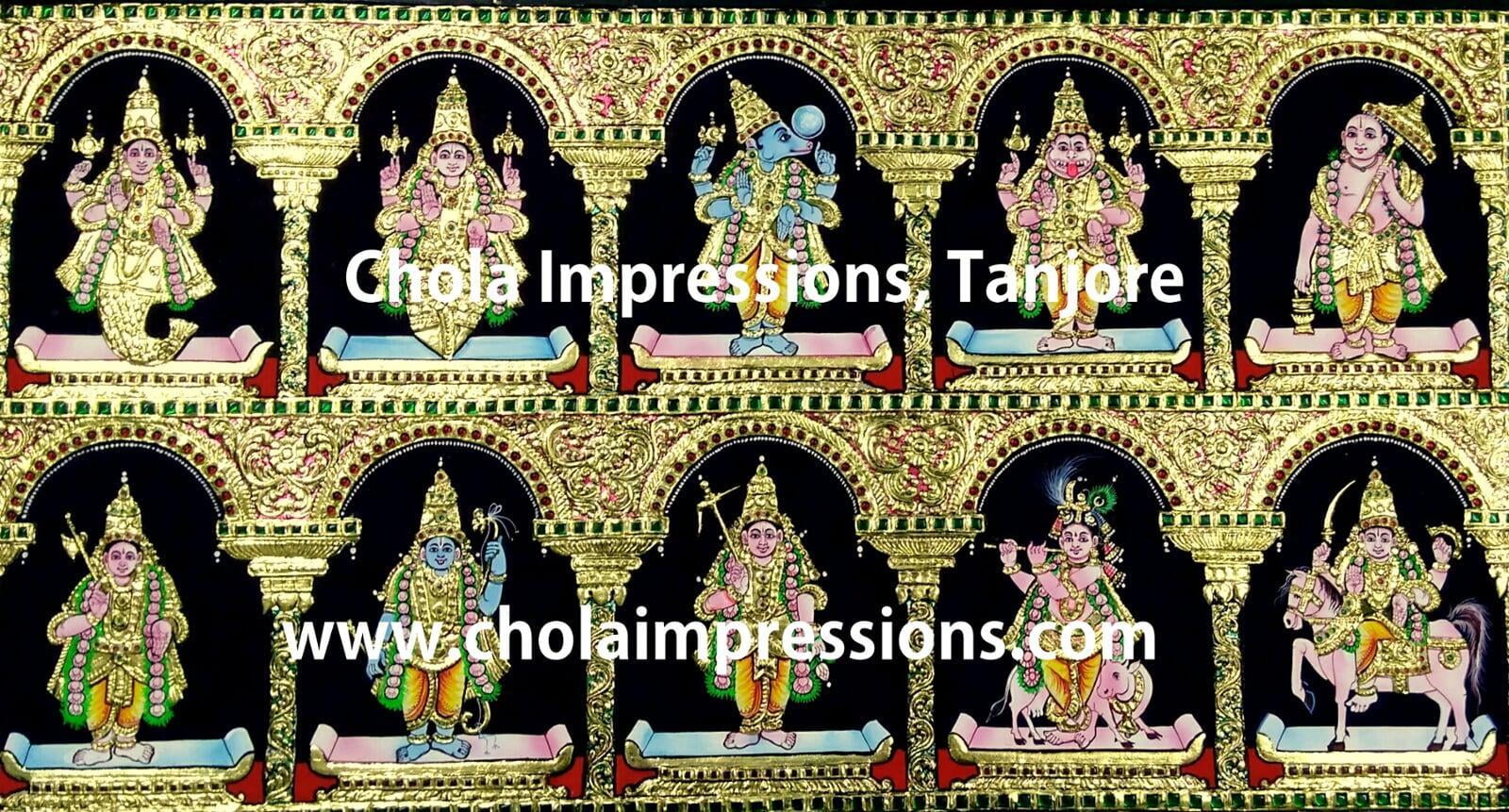 Dasavatar Tanjore Painting Dasavatar Tanjore Painting