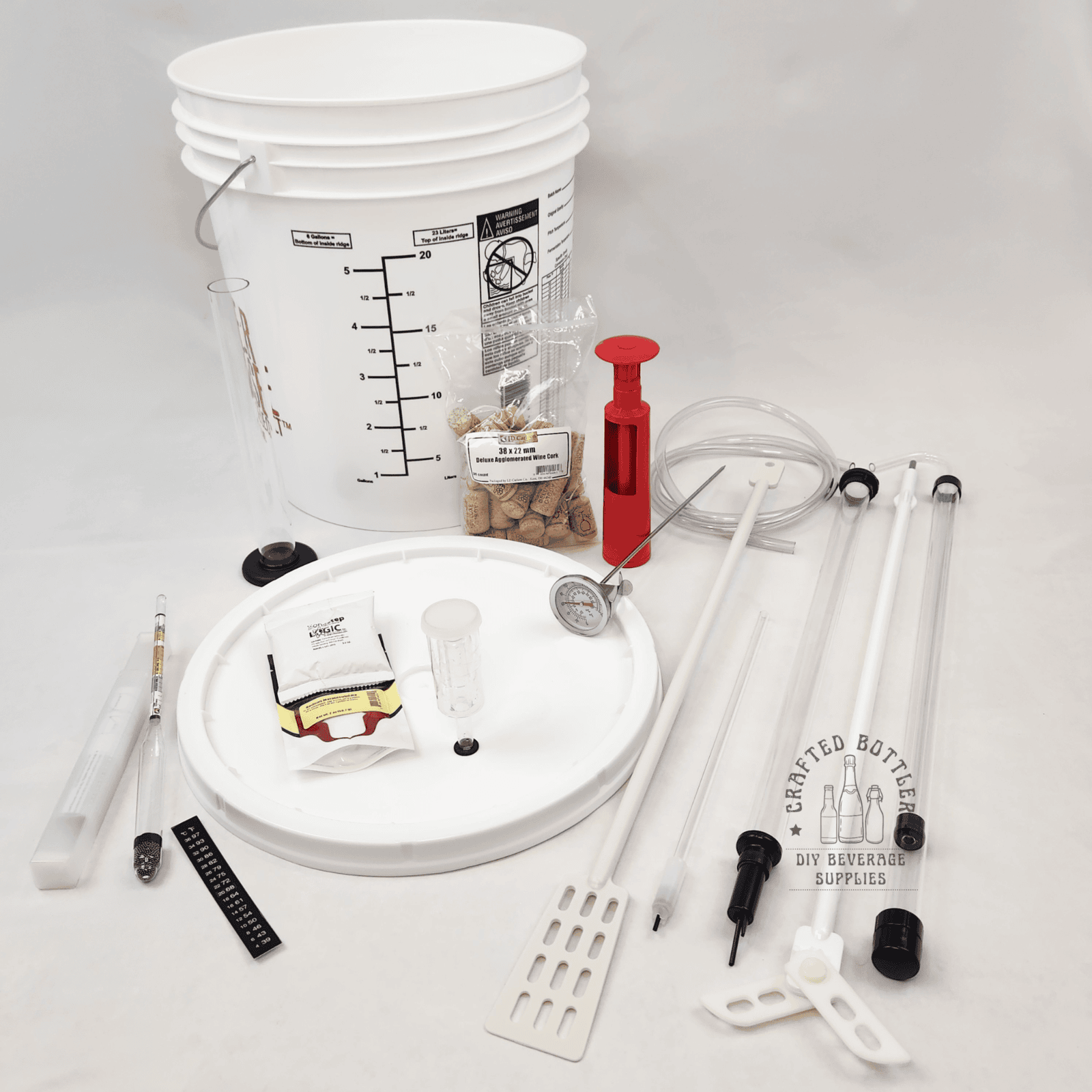 Picture of the Crafted Bottler wine making equipment kit