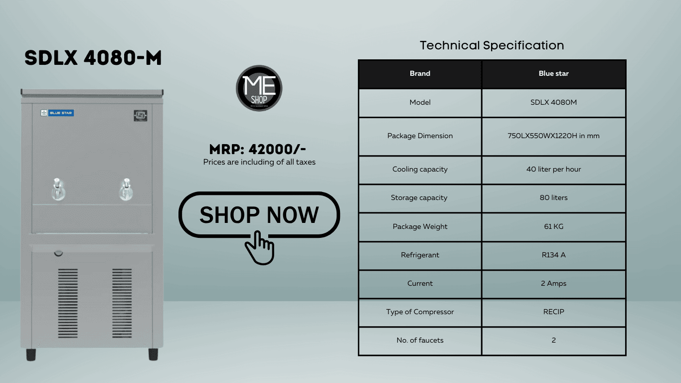 80 liter water cooler