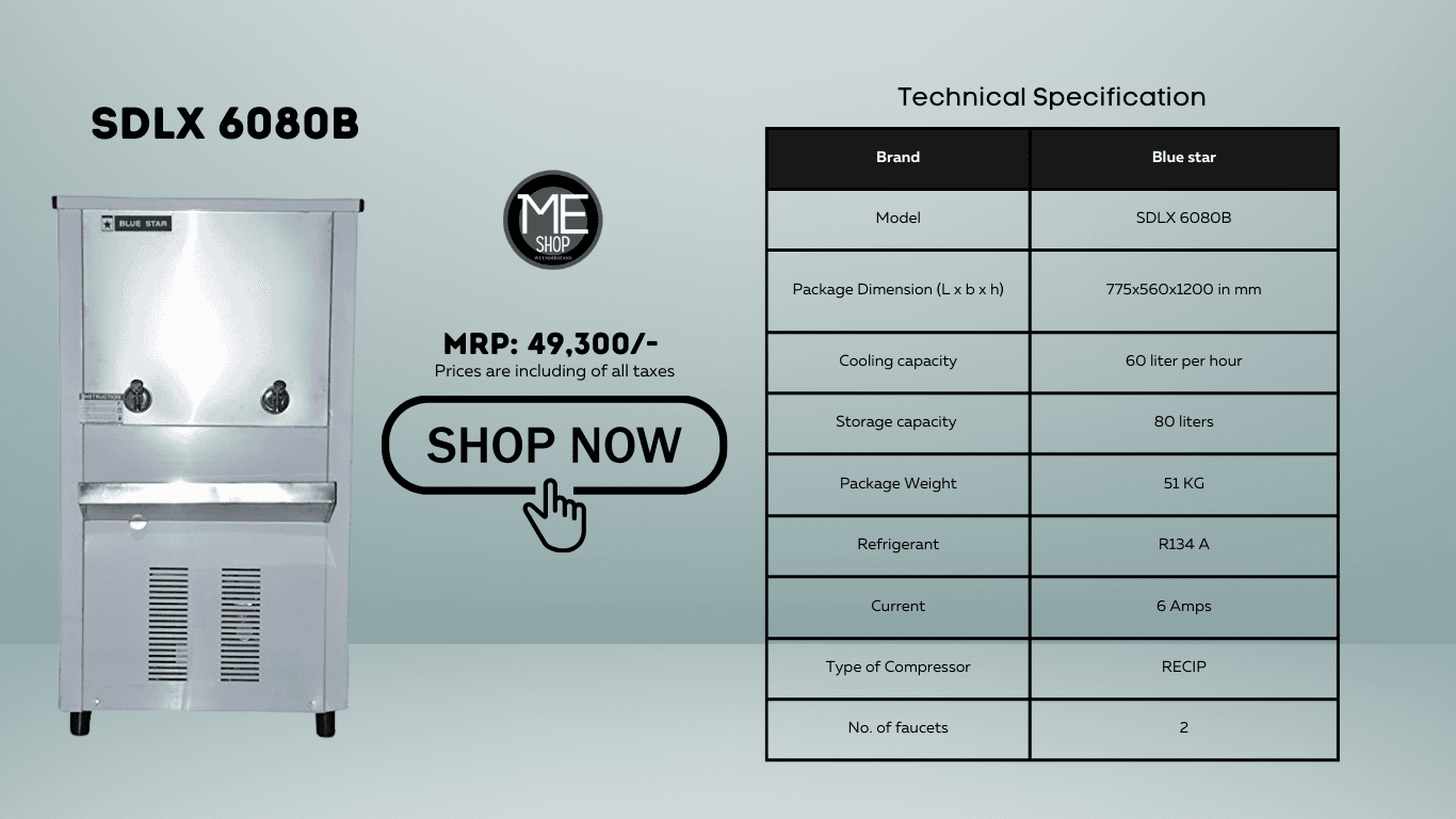 80 liter water cooler