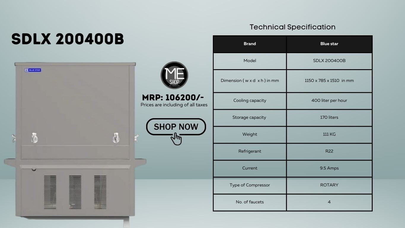 Water Cooler 400 Ltr  Water Cooler 400 Ltr