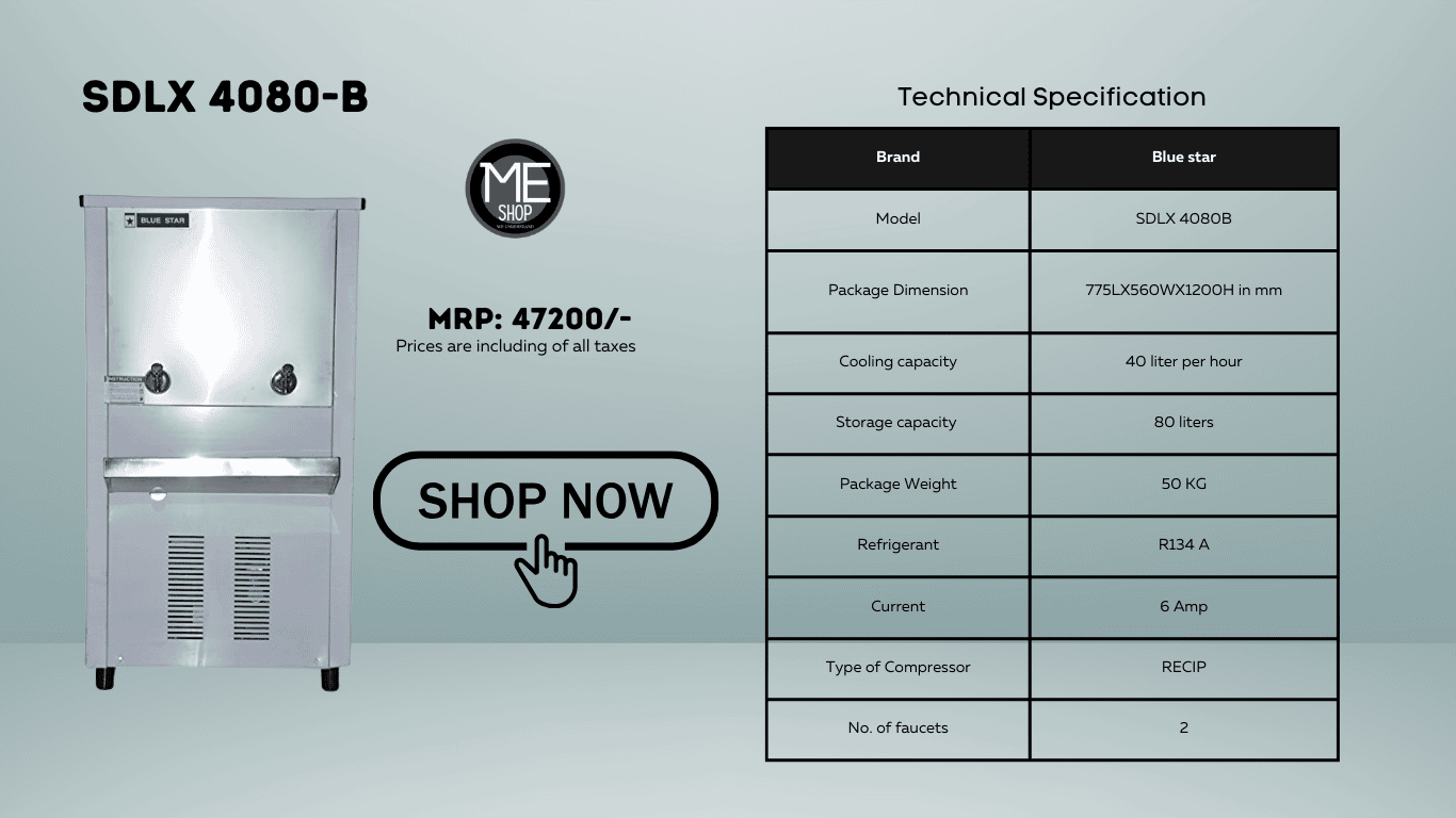 80 liter water cooler