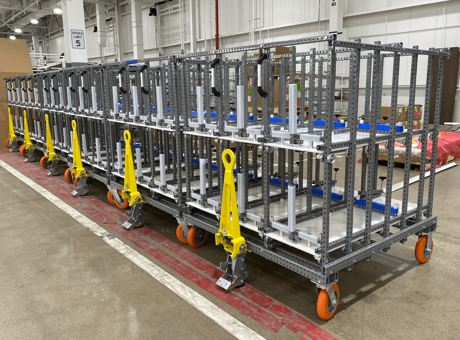 Steel Tube carts with tuggers