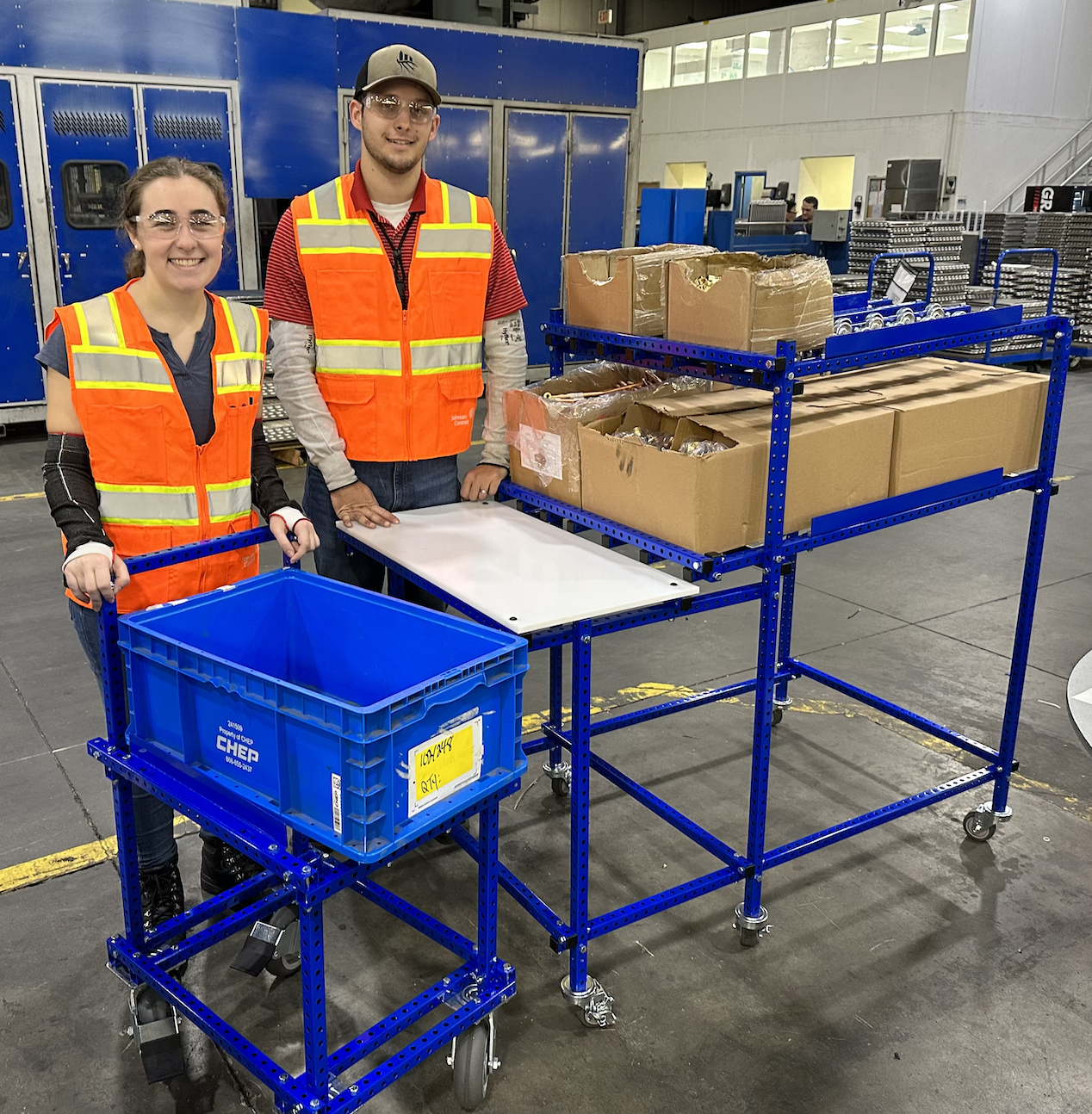 Rolly Cart made of steel tubes