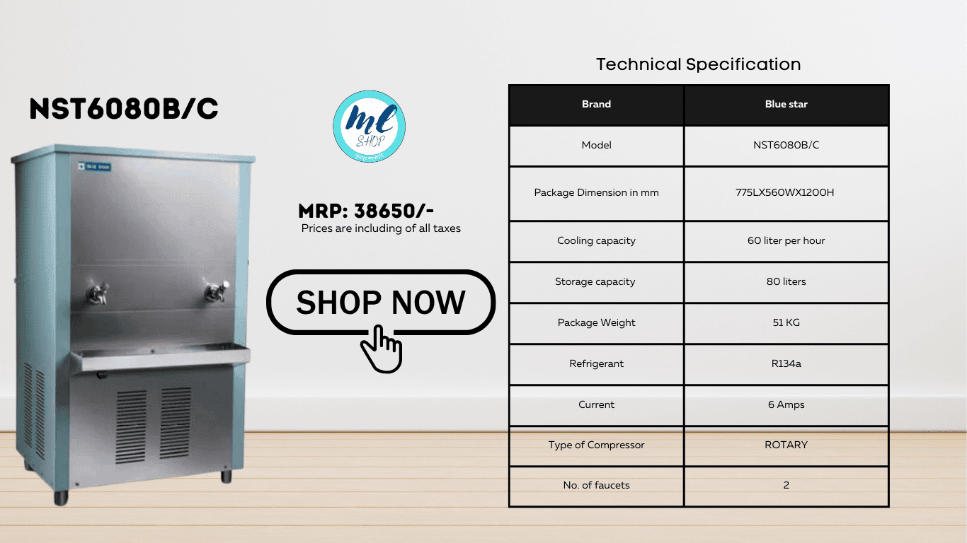 80 liter water cooler