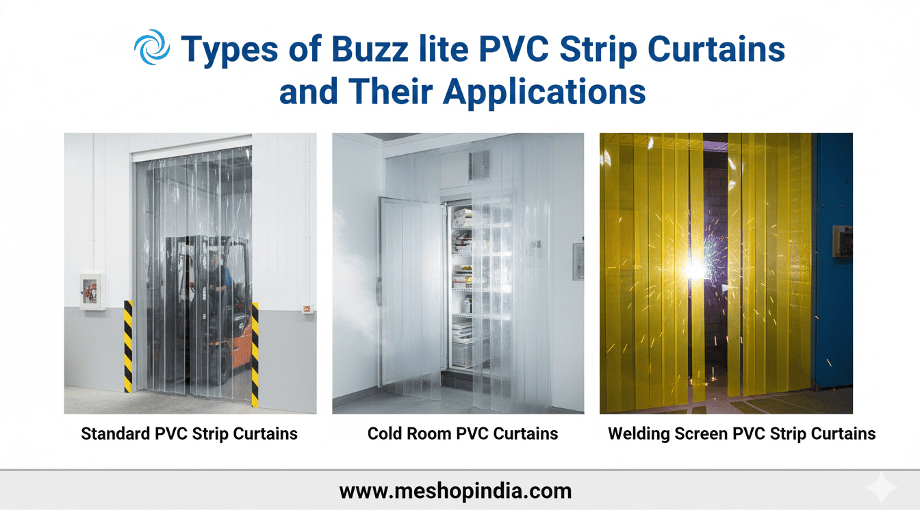 3. 🌀 Types of Buzz lite PVC Strip Curtains and Their Applications 3. 🌀 Types of Buzz lite PVC Strip Curtains and Their Applications