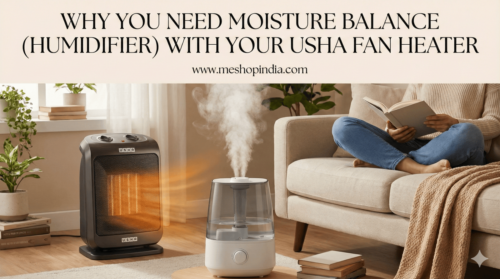 Why You Need Moisture Balance (Humidifier) with Your Usha Fan Heater.