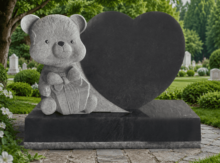 Teddy with Heart Side