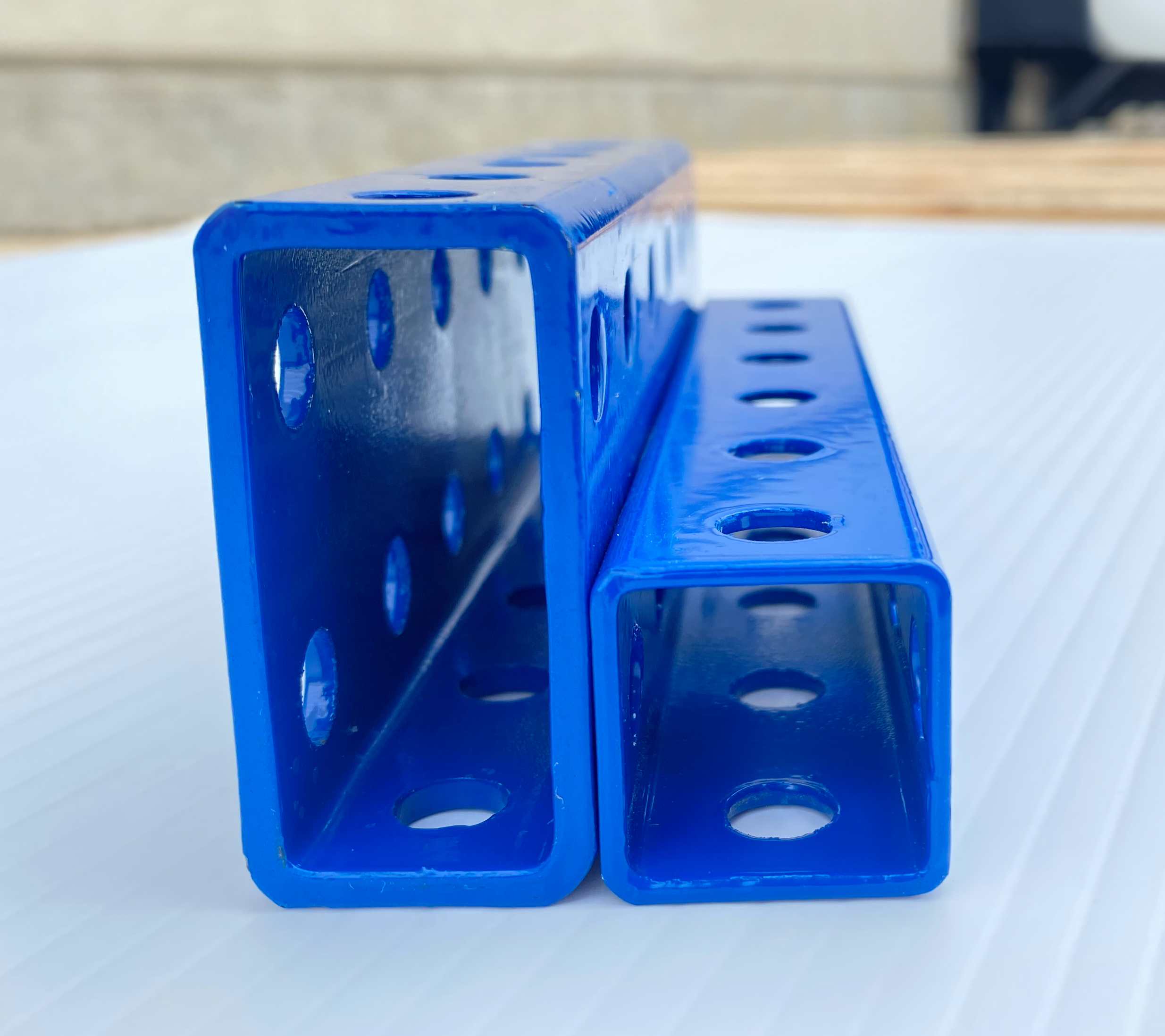 Blue steel tube. 1"x2" and 1"x1" 