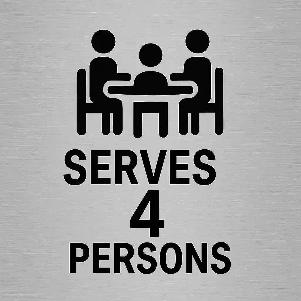 serve 4 persons feature serve 4 persons feature