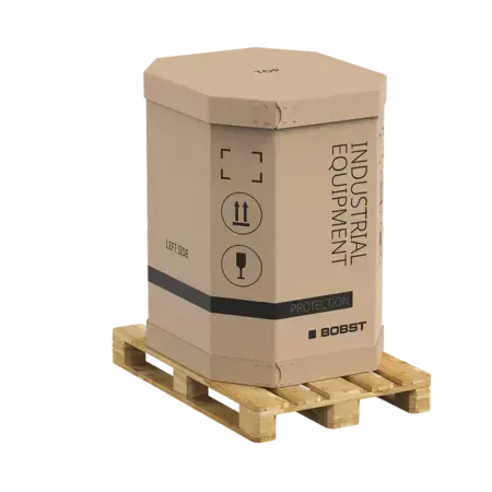 High-thickness laminated boards for machinery and bulk equipment packaging