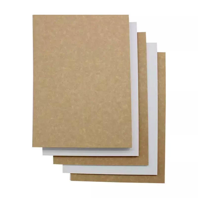 Layered Composition of Sowji Duo Tone Board – Kraft and Grey Paper Blend Layered Composition of Sowji Duo Tone Board – Kraft and Grey Paper Blend