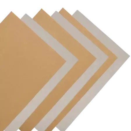 Grey toned kraft board with premium finish Grey toned kraft board with premium finish