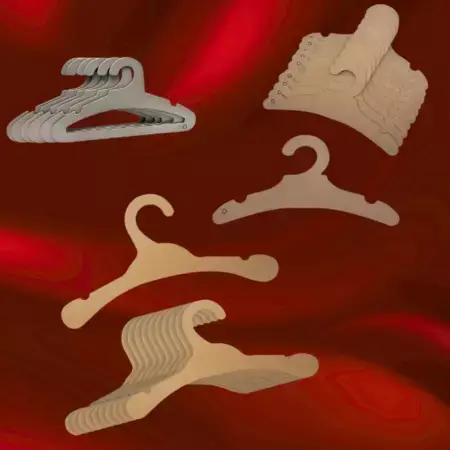 Branded Cardboard Hangers for Garment Display Branded Cardboard Hangers for Garment Display