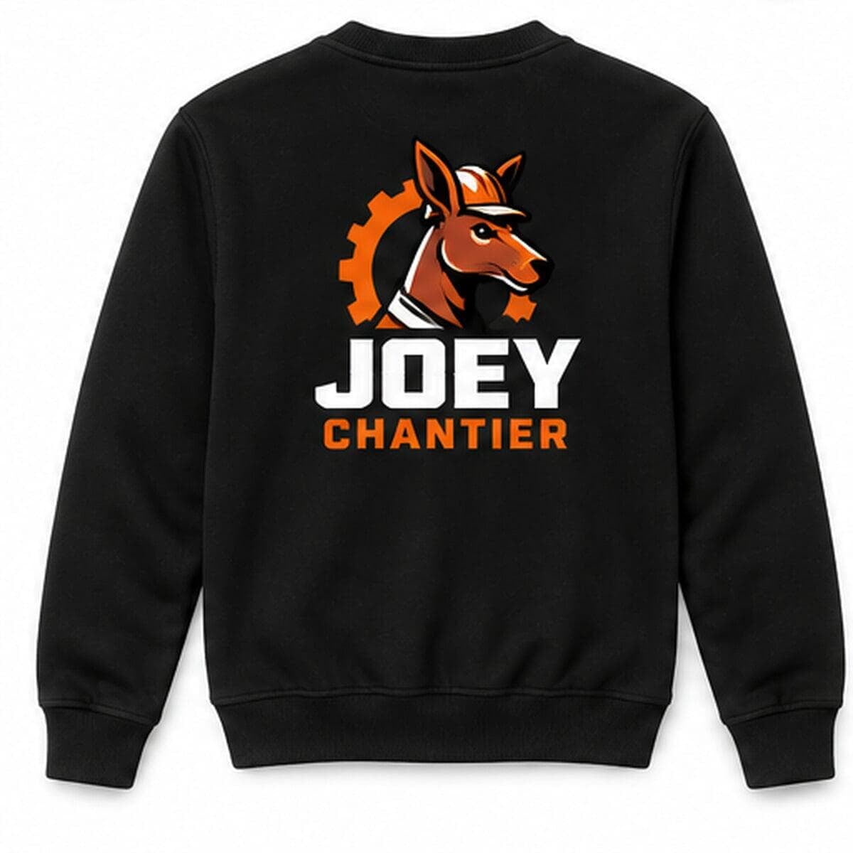 Crewneck personnalisé, vue de dos