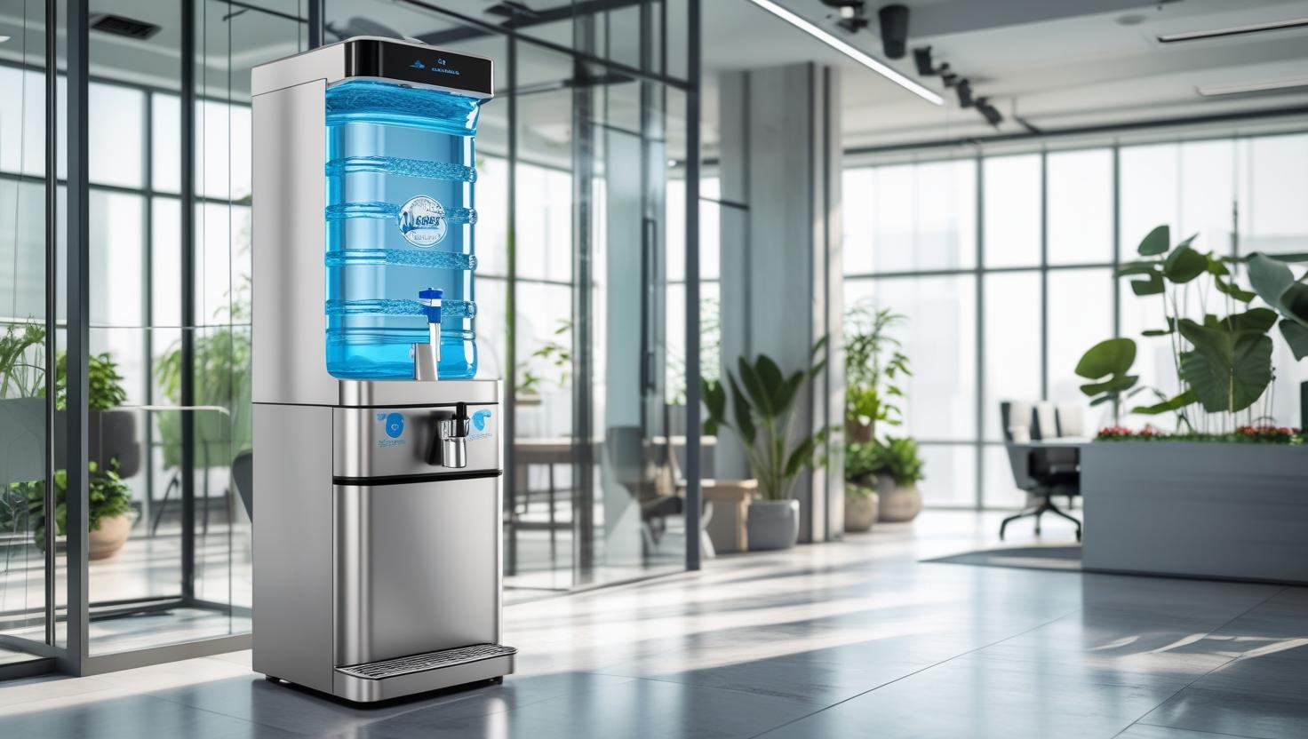 professional in a modern Gurugram office using a Blue Star RO water cooler dispenser for pure, filtered water. professional in a modern Gurugram office using a Blue Star RO water cooler dispenser for pure, filtered water.