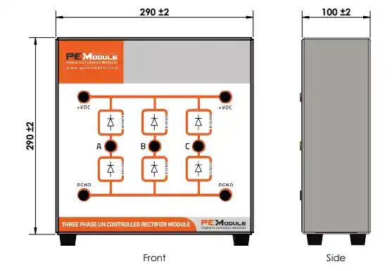 EDU Un Controlled Rectifier Dimension