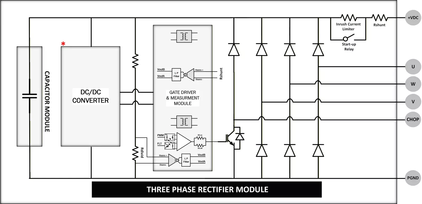 Rectifier circuit with chopper schematic 