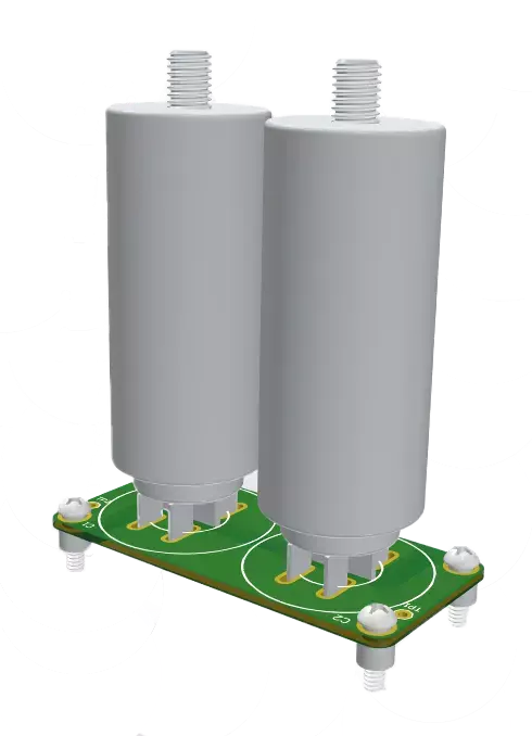 PLUGY AC film capacitor 3D model PLUGY AC film capacitor 3D model