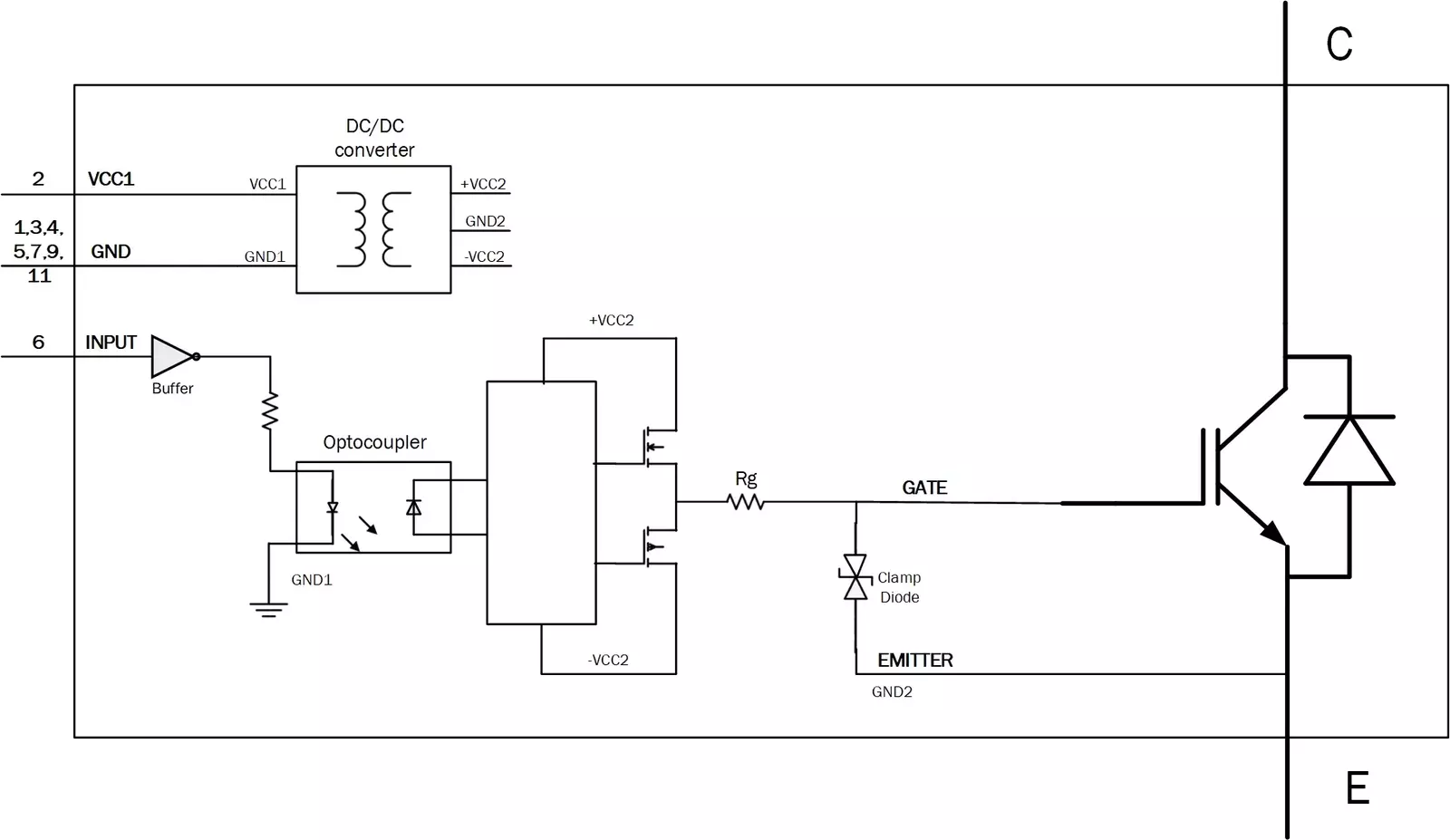 IGBT with gate driver Schematic IGBT with gate driver Schematic