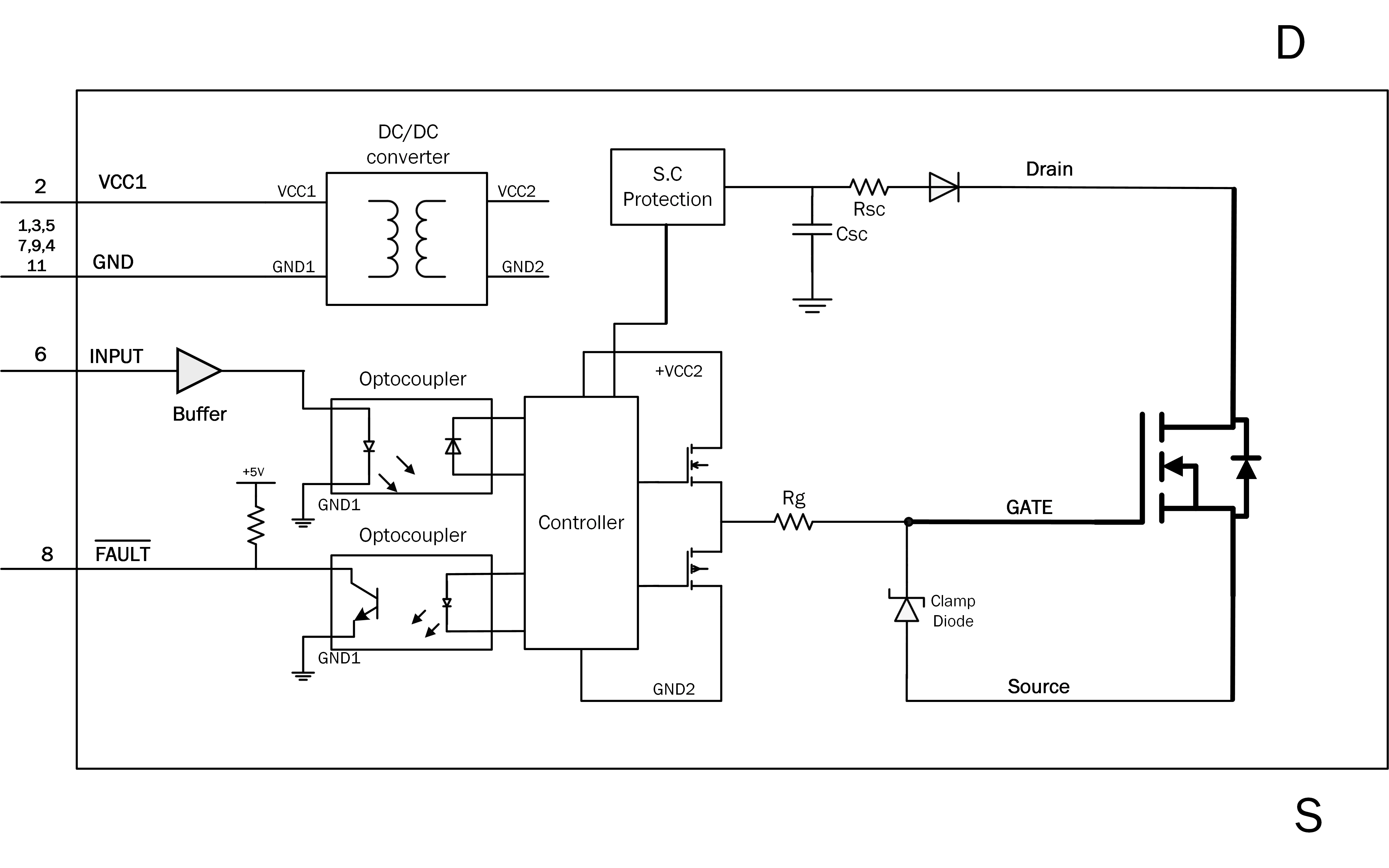 SIC MOSFET short circuit protection schematic SIC MOSFET short circuit protection schematic