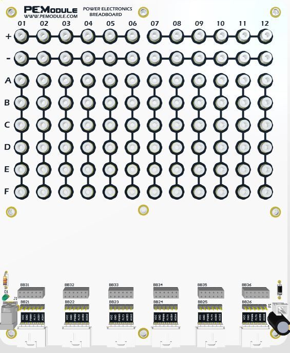 Power Electronics Breadboard-L Plan