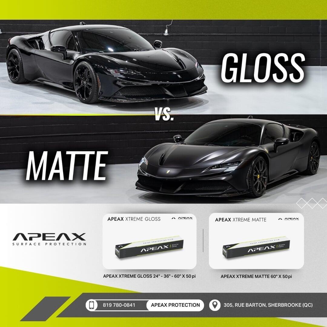 apeax gloss vs matte apeax gloss vs matte