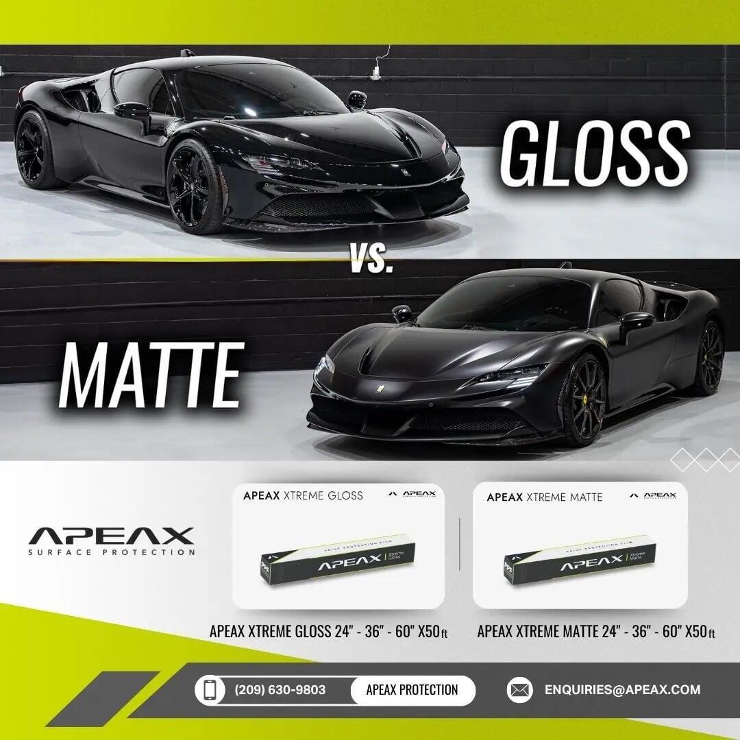 apeax gloss vs matte apeax gloss vs matte