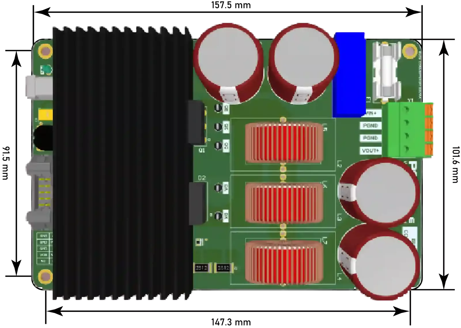 PEModule PLUGY Discovery Buck converter  layout PEModule PLUGY Discovery Buck converter  layout