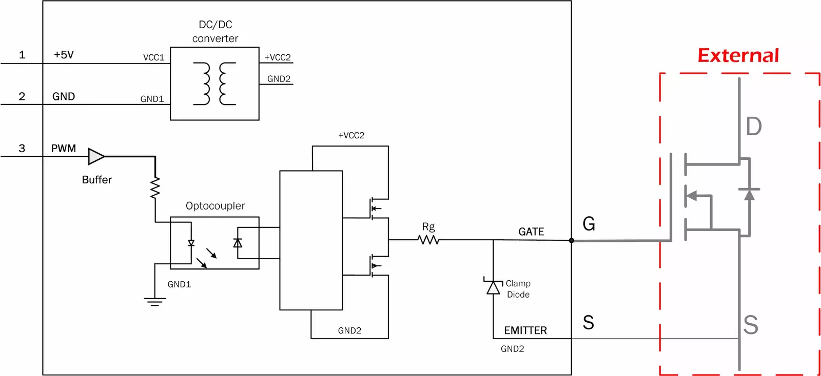 Gate Drive for MOSFET Schematic  Gate Drive for MOSFET Schematic