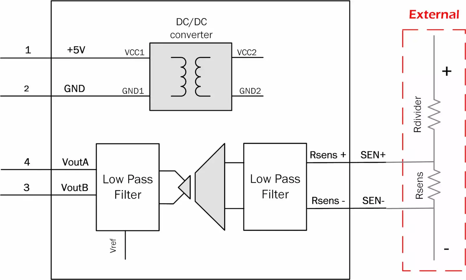 Voltage Transducer Schematic Voltage Transducer Schematic