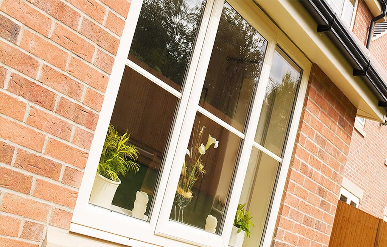 White Liniar PVC Window 
