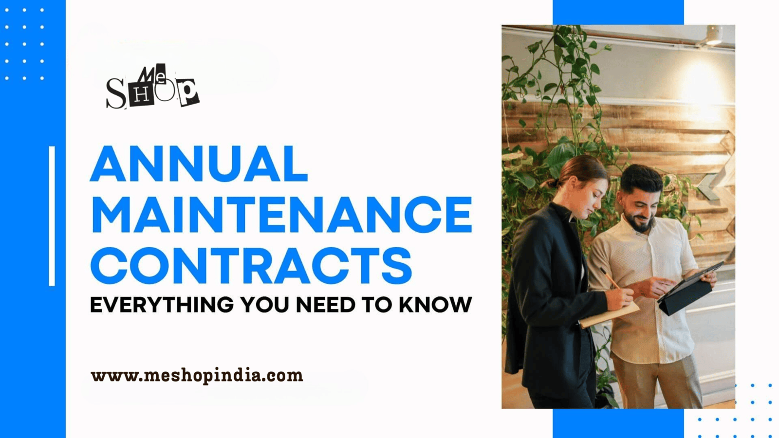 Ensure Pure Water Year-Round with ME SHOP's Annual Maintenance Contracts