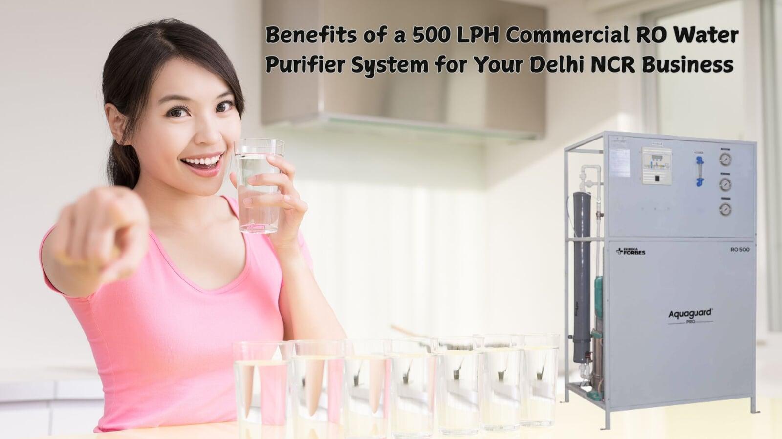 Benefits of a 500 LPH Commercial RO Water Purifier System for Your Delhi NCR Business Benefits of a 500 LPH Commercial RO Water Purifier System for Your Delhi NCR Business