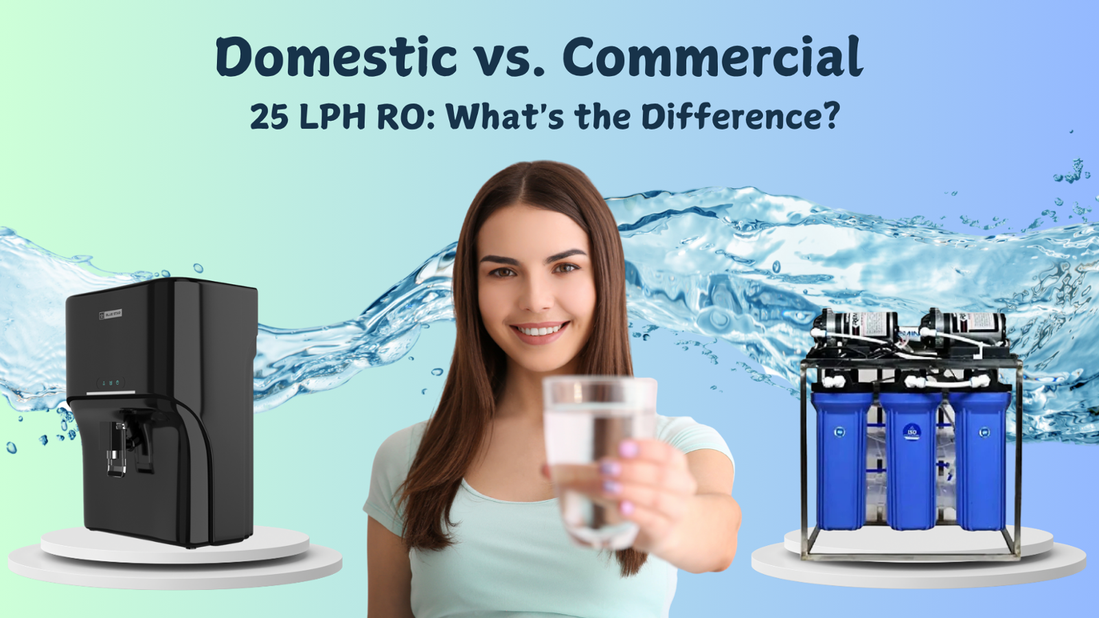 Domestic vs. Commercial 25 LPH RO: What's the Difference?