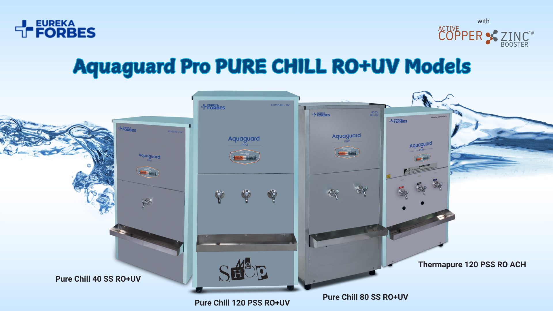 Aquaguard Pro PURE CHILL RO+UV Models