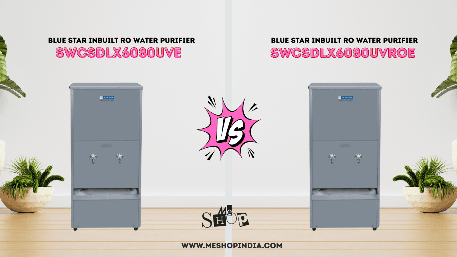 Generic Specification Comparison between Blue Star In-built Ro Water Cooler