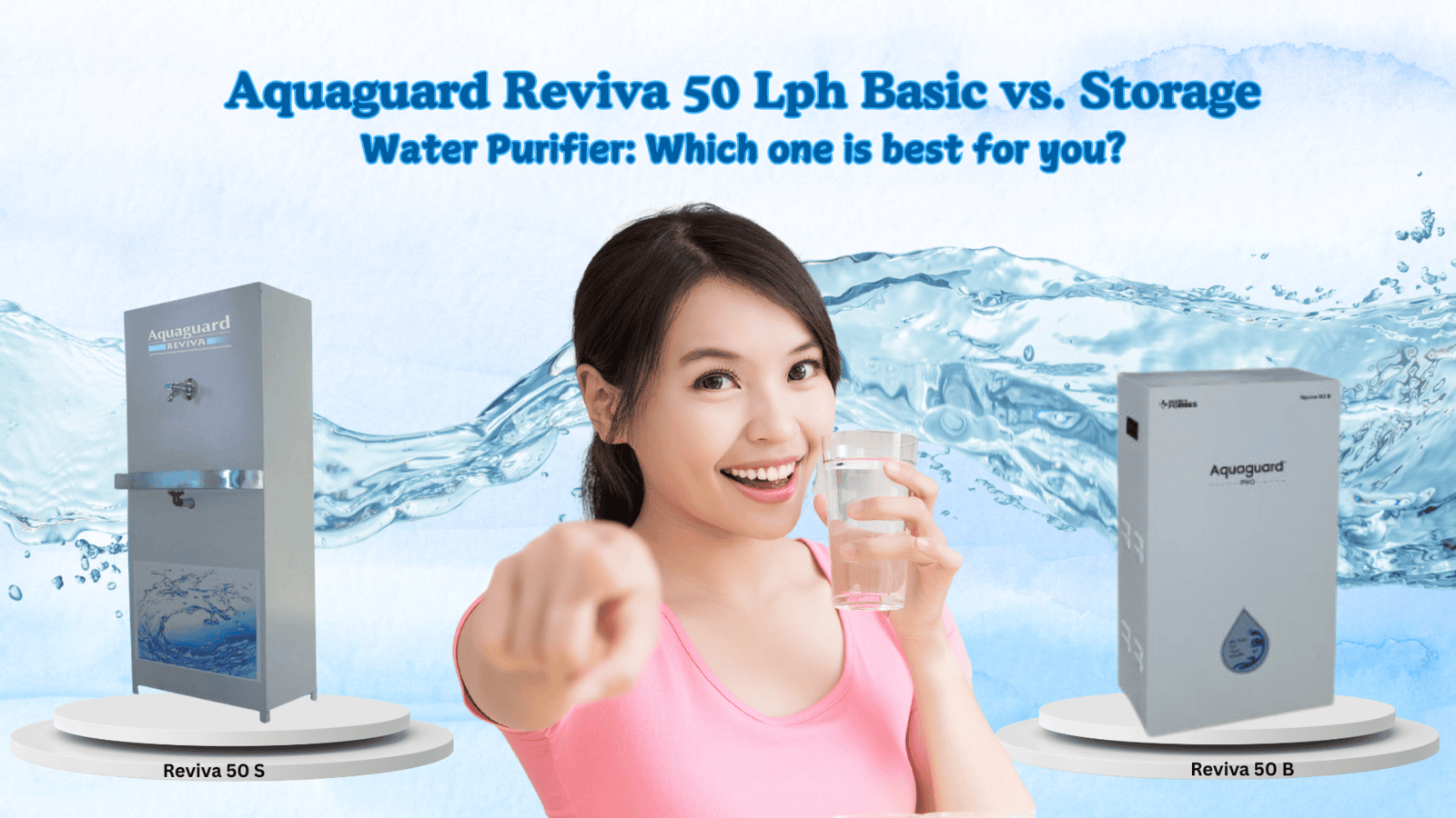 Overview of Aquaguard Reviva 50 Lph Basic vs. Storage Commercial Water Purifier