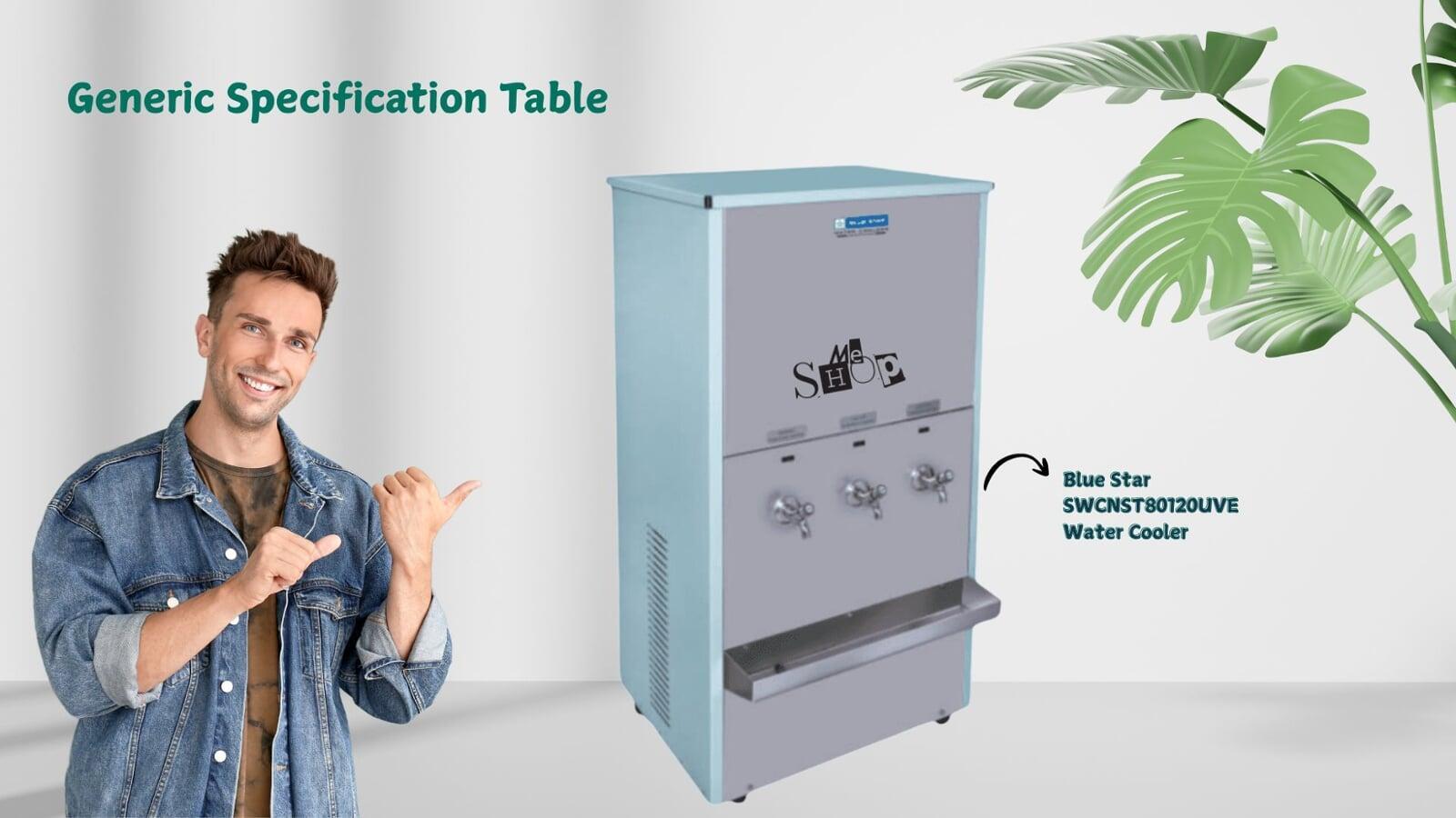 Generic Specification Comparison between Blue Star In-built Ro Water Cooler