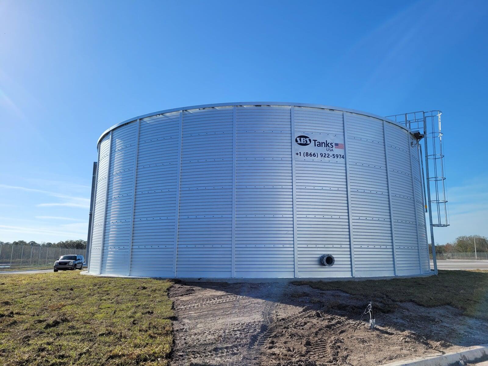 Steel water storage tanks