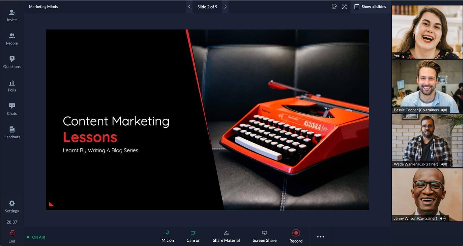 TrainerCentral: Engage with learners in real time TrainerCentral: Engage with learners in real time